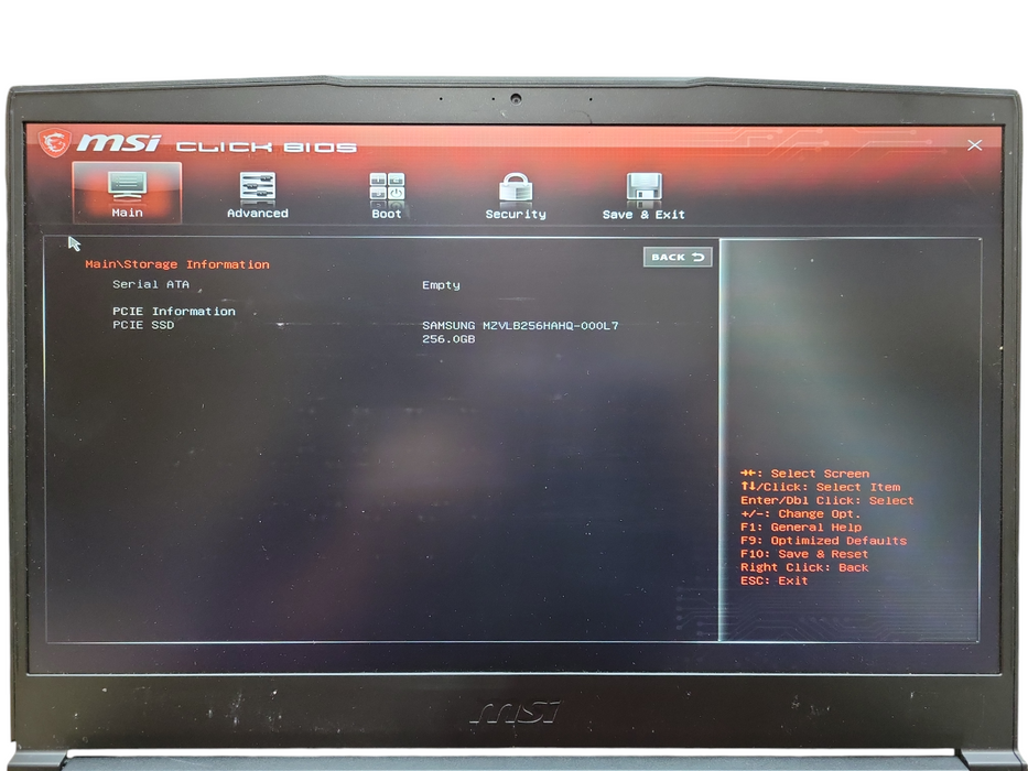 MSI Thin GF63 UDX 450 Gaming Laptop  256GB SSD i5-12450 16 GB RAM RTX 3050  ! Lap200