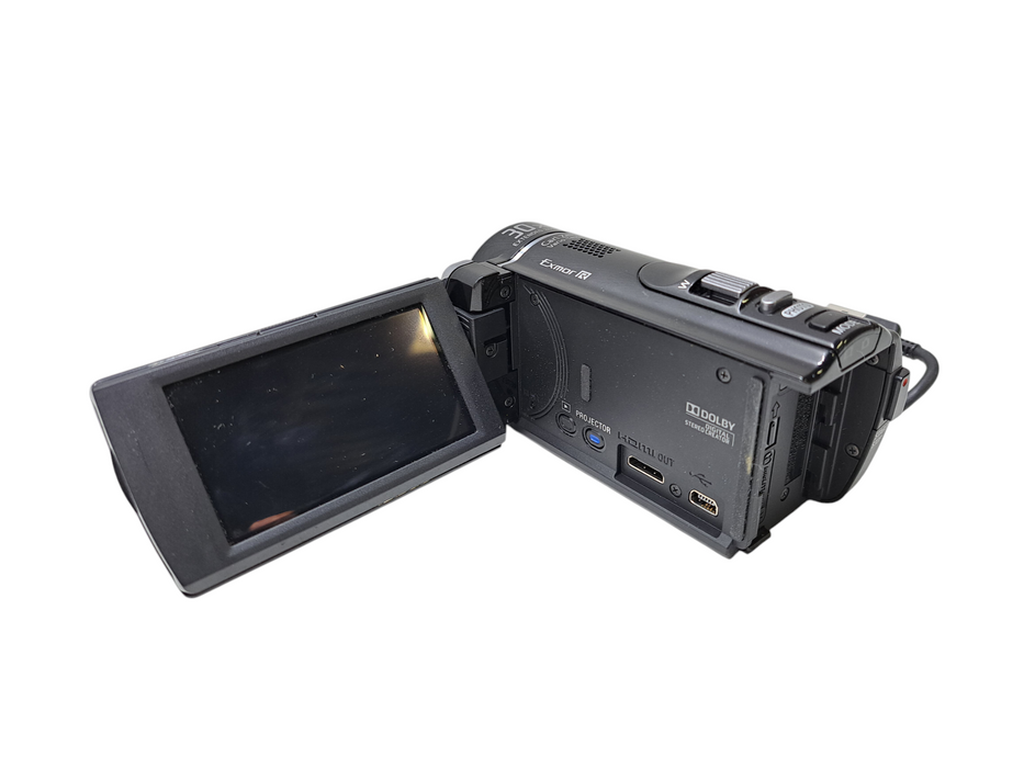 Sony HDR-PJ200 HD Handycam Camcorder w/ Projector 25x Optical Zoom *READ* )