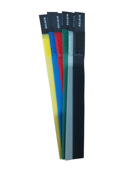 Lot 10x - Belkin Cable Ties 6 Color Pack F8B024