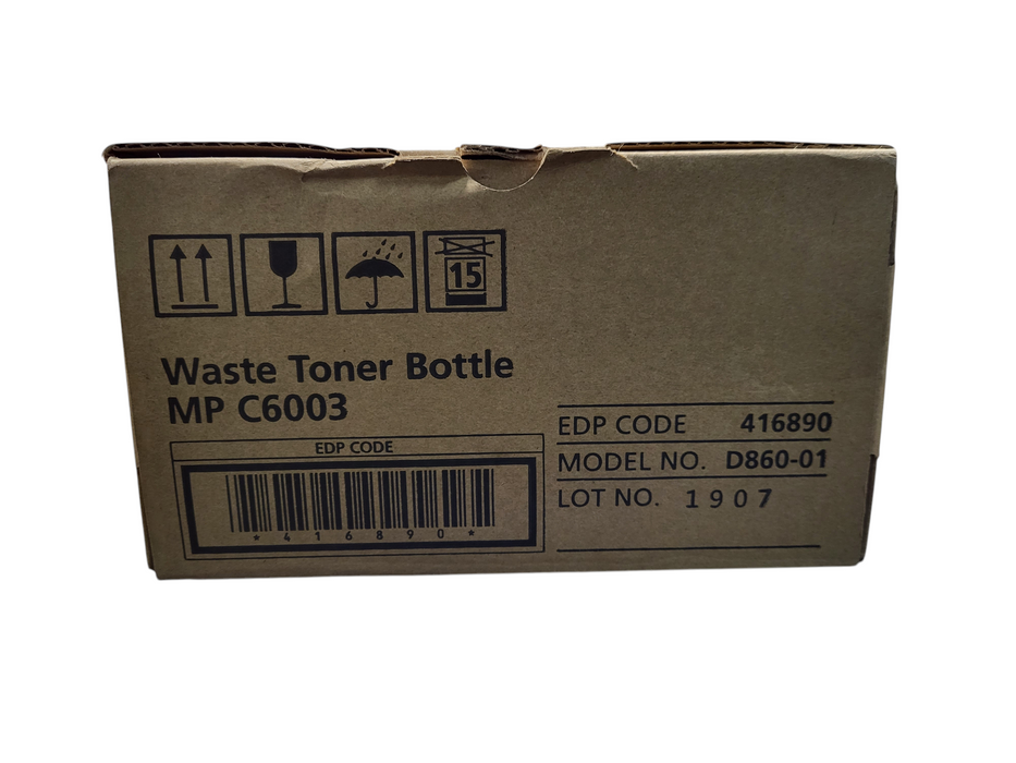 Ricoh 416890 Waste Toner Bottle MP C6003 Genuine New OEM Q$