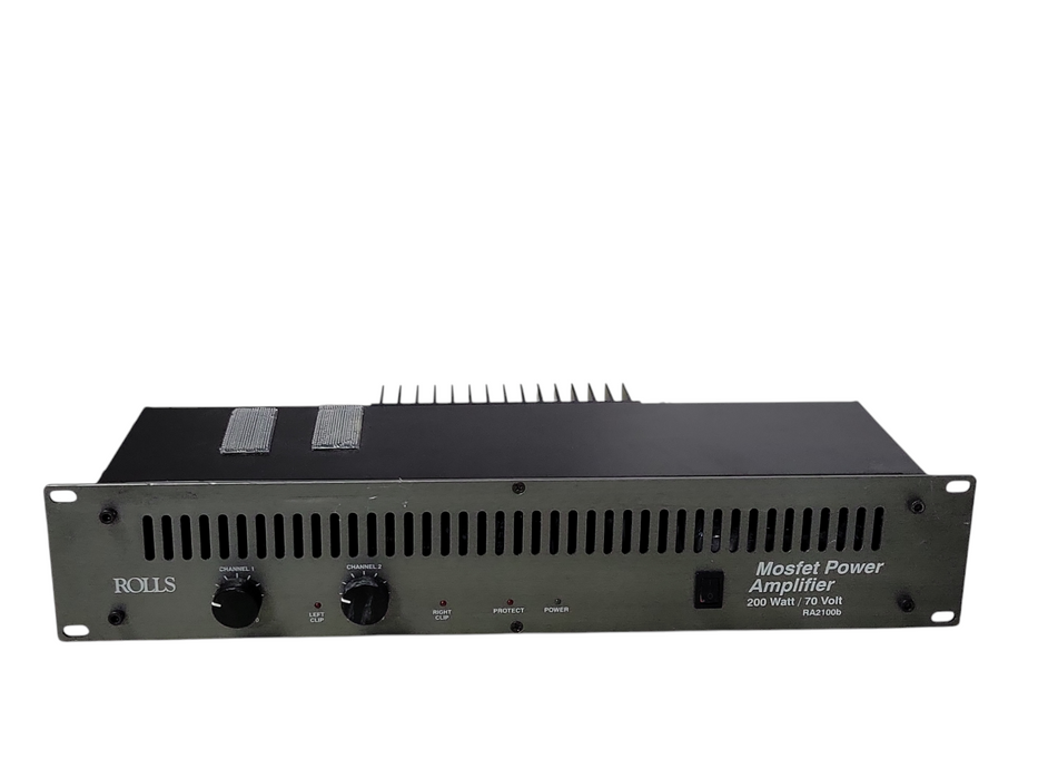 Rolls RA2100b Mosfet Power Amplifier 2U Rack Mount, READ _