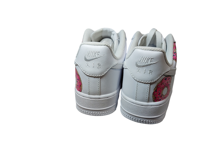 Custom Nike Air Force One Drip Pink Donut AF1 US Size 6  07/08/2019 =