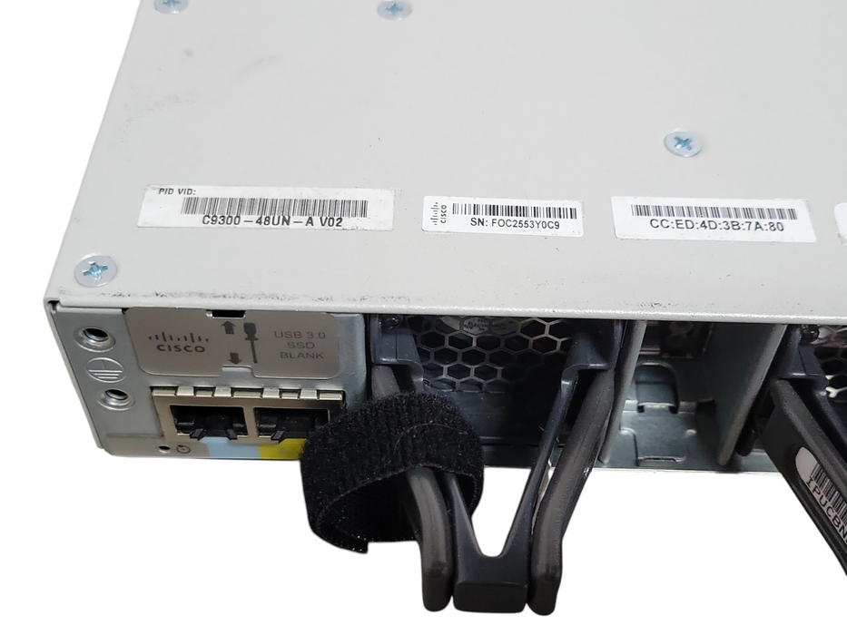 Cisco C9300-48UN-A 48-Port UPoE Network Switch w/ C9300-NM-2Q, 2x PSU _