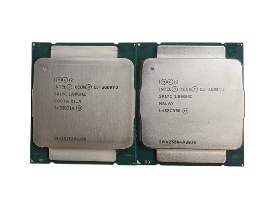 Lot 2x Intel Xeon E5-2609 v3 @ 1.90GHz | SR1YC | 6-Core Server CPU Q