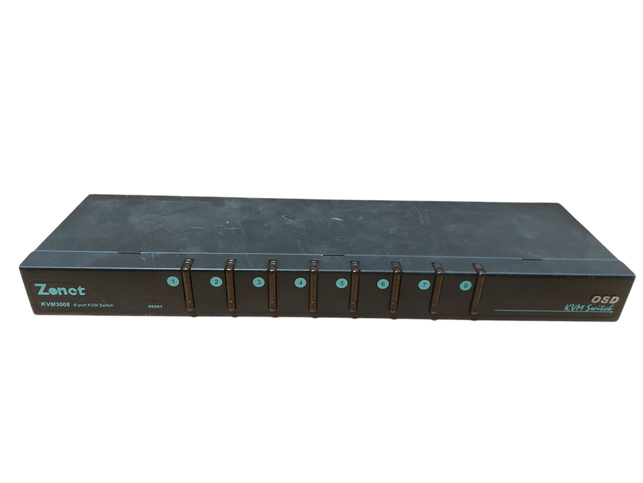 Zonet KVM3008 8-Port KVM Switch with OSD, 8-Port | VGA | USB | KVM Switch