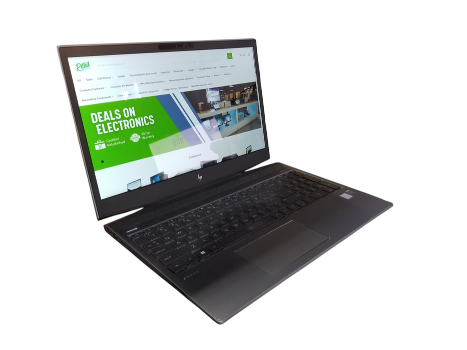 HP ZBook 15v G5 TOUCH i7-9750H QUADRO P600 GPU 32GB RAM 512GB NVMe +Adapter  Lap200