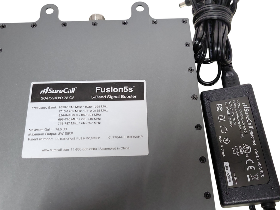 SureCall Fusion5s SC-PolysH/O-72-CA 5-Band Signal Booster _