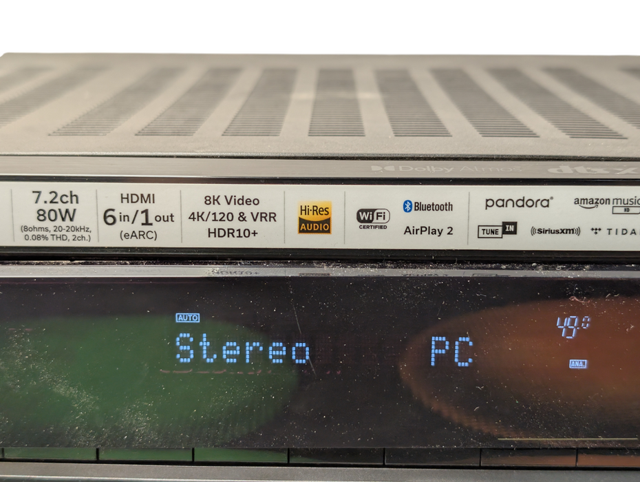 DENON AVR-X1700H 8K HDMI Network Integrated AV Receiver 7.2 PLEASE READ  -