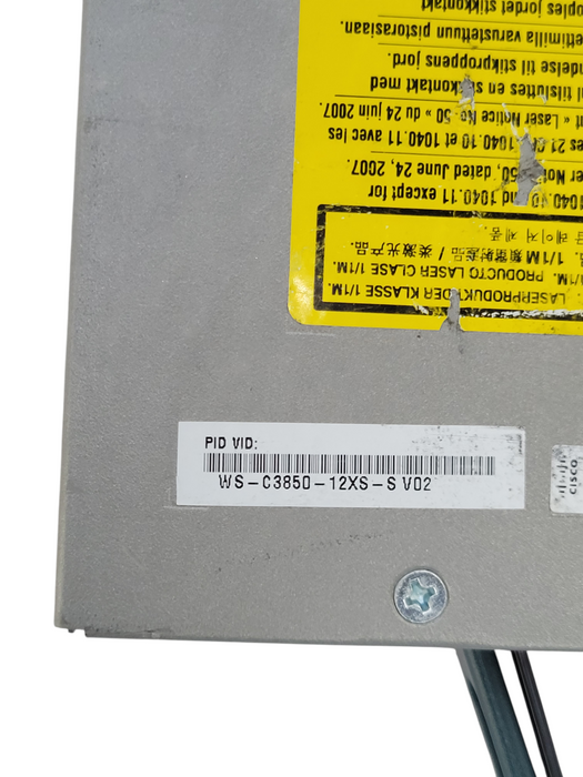 Cisco WS-C3850-12XS-S | 12-Port 10G SFP+ Switch | 2x PSU _