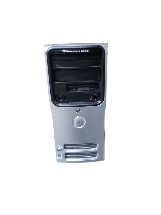 Vintage Dell Dimension E520 Core 2 Duo E4300 1.8GHz 2GB RAM - No HDD