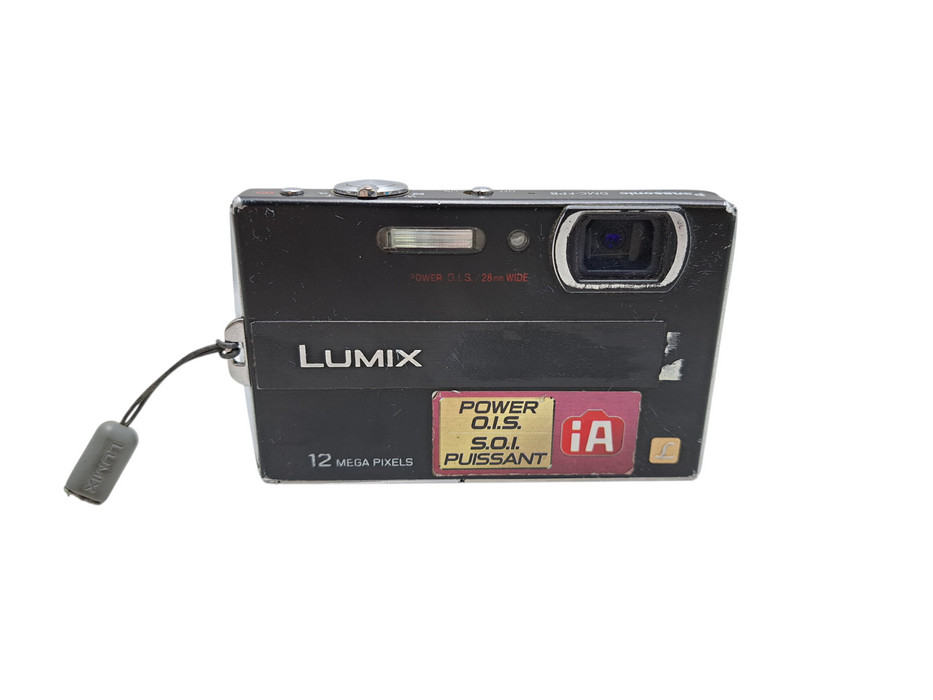 Panasonic Lumix DMC-FP8 12MP Zoom Slim Digital Camera Black *READ* )