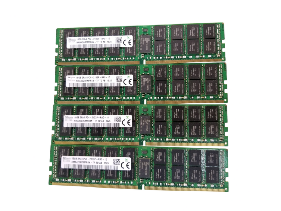 SK Hynx 64GB Bundle (4x16GB) 2Rx4 PC4-2133P-RA0-10 DDR4 Server RAM Q