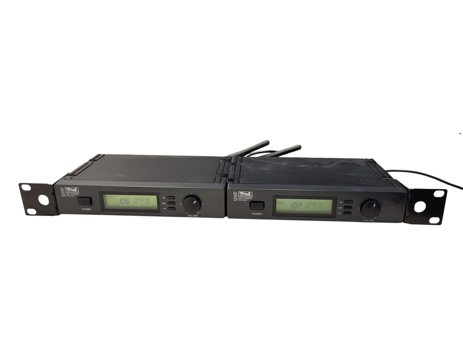 Dual ANCHOR UHF True Diversity Wireless Receiver 540-570 Mhz No AC $