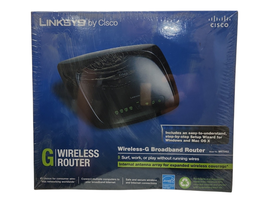 *NEW* LINKSYS WRT54G2 54 Mbps 4-Port 10/100 Wireless G Broadband Router Q