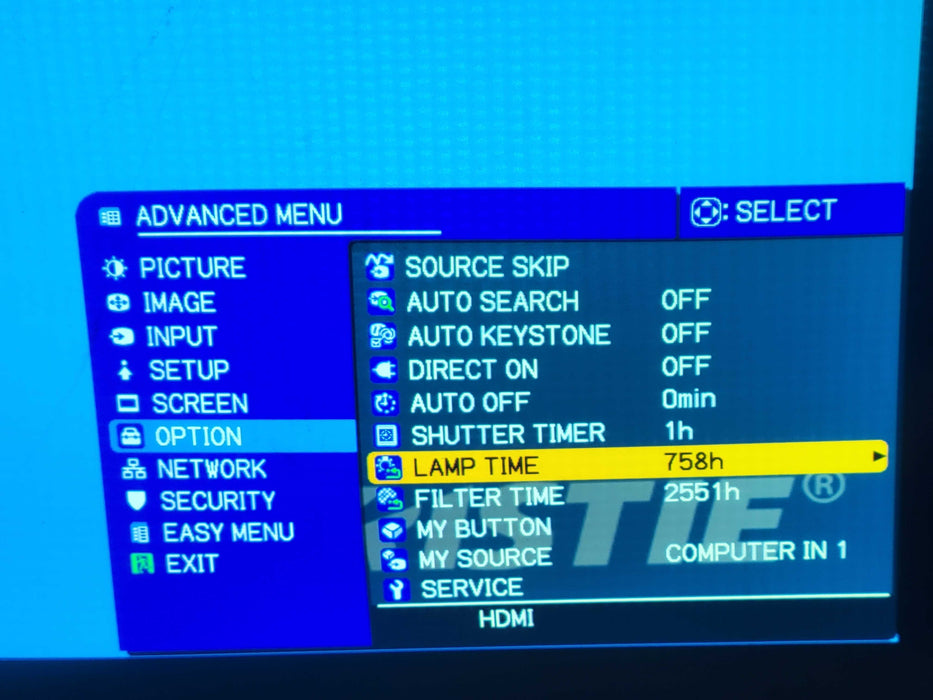 Christie LW650 WXGA Projector HDMI 6500 Lumens, 758 Lamp hours _