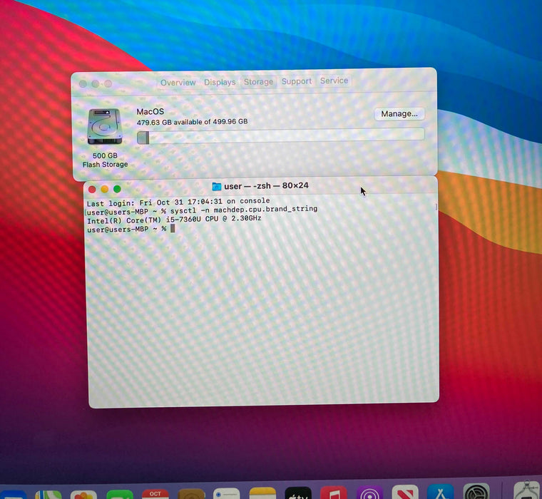 Apple MacBook Pro 13" 2017 i5-7360U 16GB RAM 512GB SSD No Power Adapter