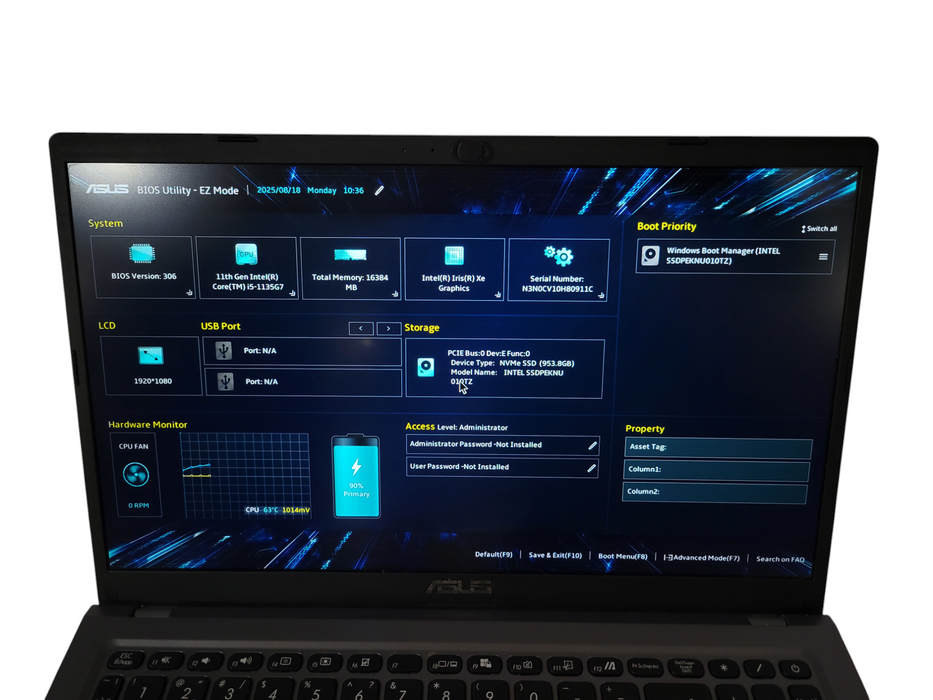 ASUS X515E - Intel Core i5-1135G7 16GB DDR4 1TB NVME IRIS Xe + PWR (READ) % Lap200