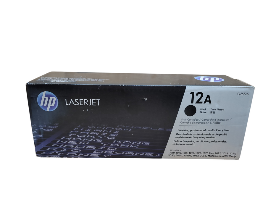 Genuine Laser Jet HP 12A Q2612A Black Toner Cartridge Sealed !