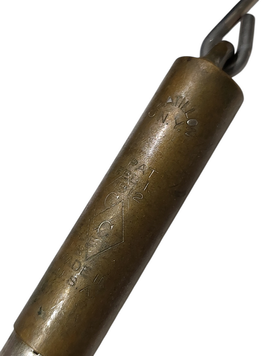 Old Sportsman Fish Scale 15-LBS Max Brass ( WW1 )Era  Pat.-Feb.13th 1912  =