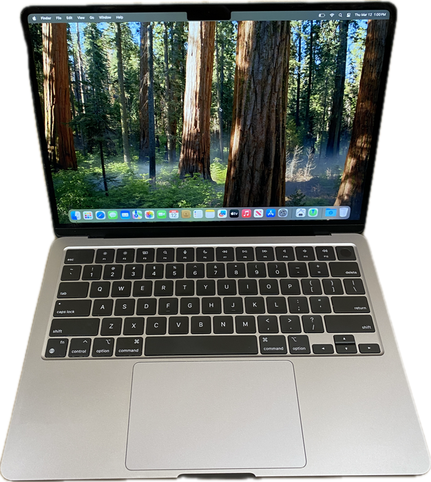 Apple MacBook Air 13 M2 2022 Space  Gray 8GB RAM 256GB SSD No Power Adapter