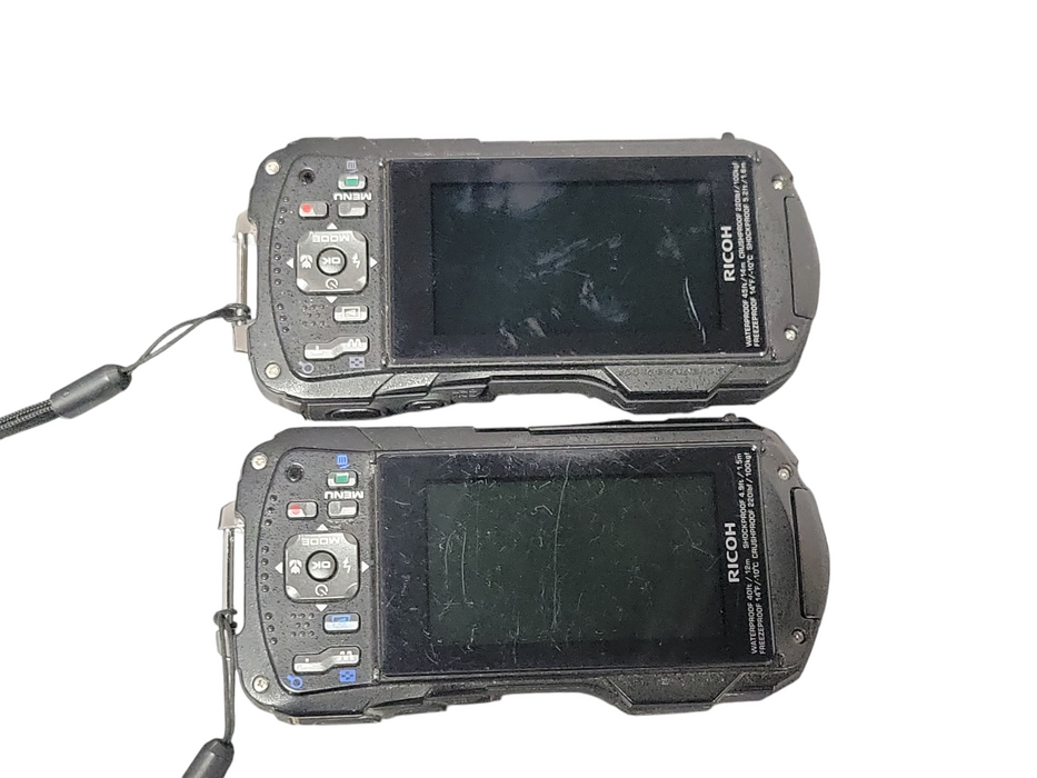 Lot of 2x (1x WG-30W & WG-70) Digital Cameras, READ _