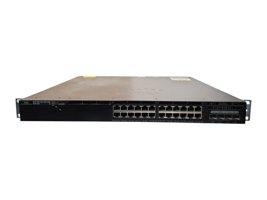 Cisco WS-C3650-24PS-S V05, 24-Port Gigabit PoE+, 4x SFP Switch, 640W PSU