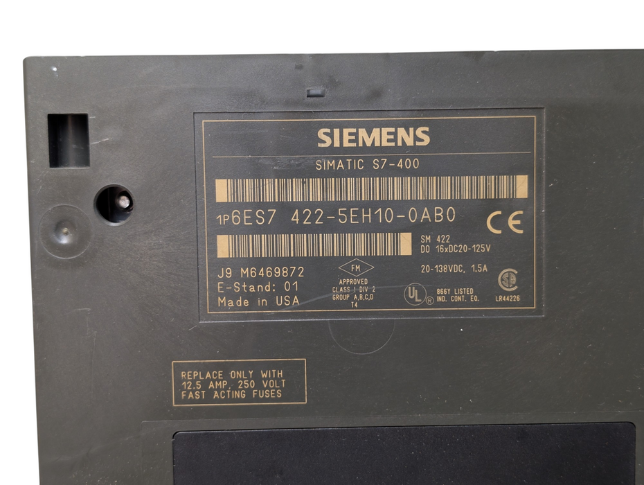 SIEMENS SIMATIC S7-400 1P6ES74225EH100AB0 J9M6469872 -