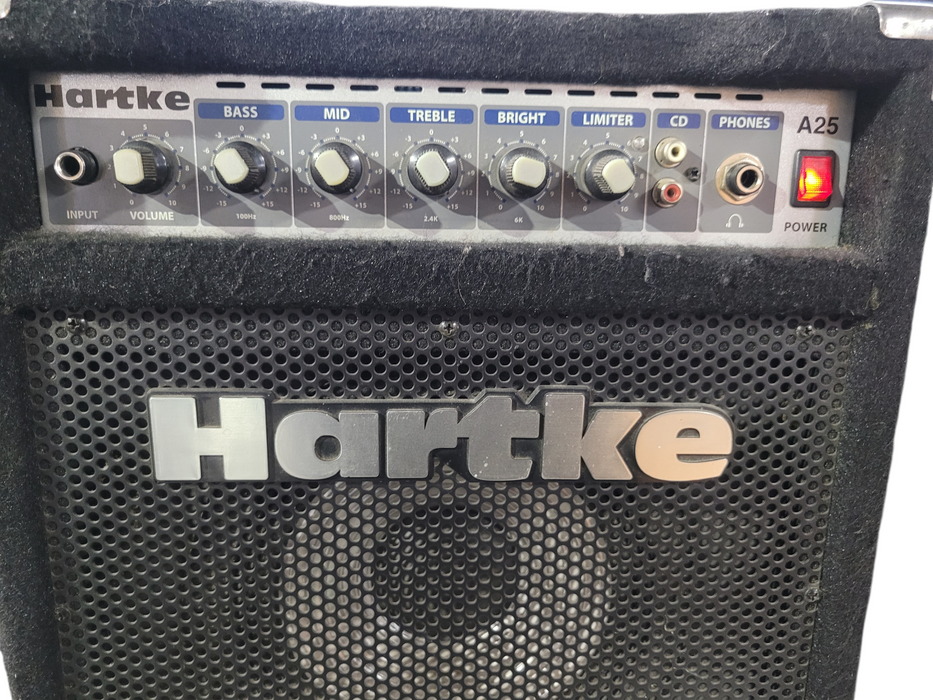Hartke A25 Bass Combo Amp 25 Watts 8" Aluminum Cone Driver