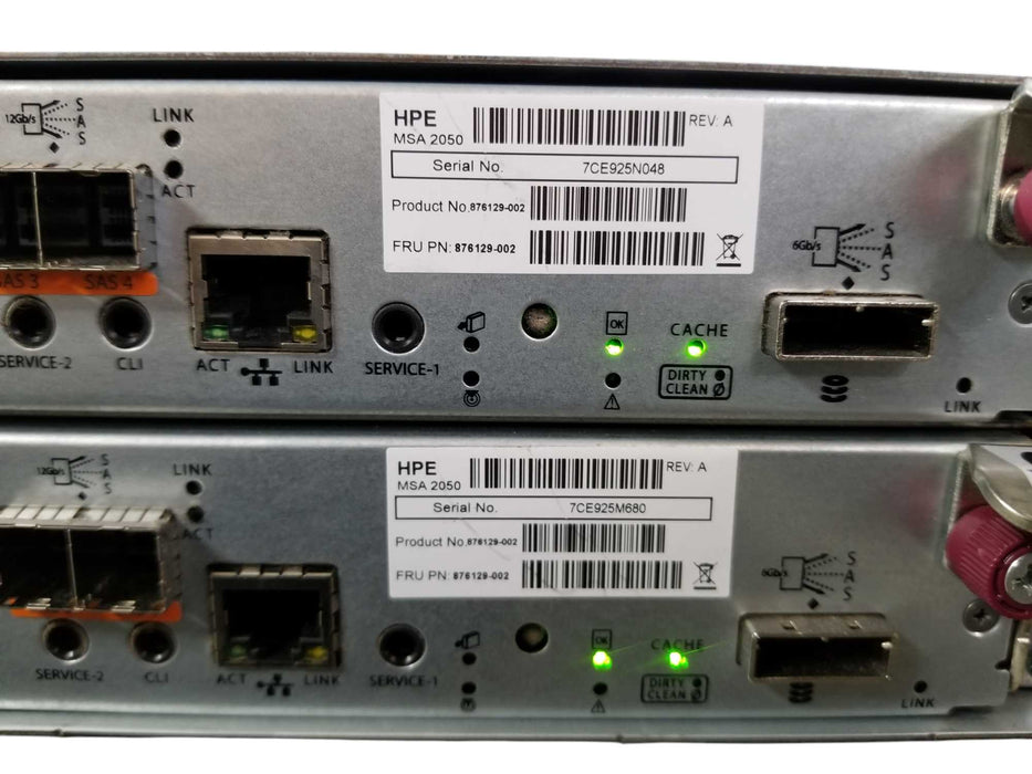HPE FCLSE-0801 Storage Array 2x MSA2050 HPE SAN Controllers 2x 573W PSUs