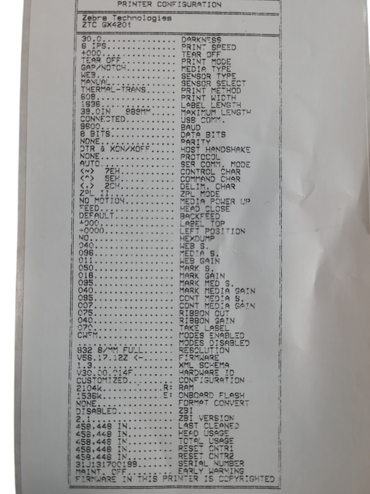 Zebra GX420T Thermal Label Printer Tested