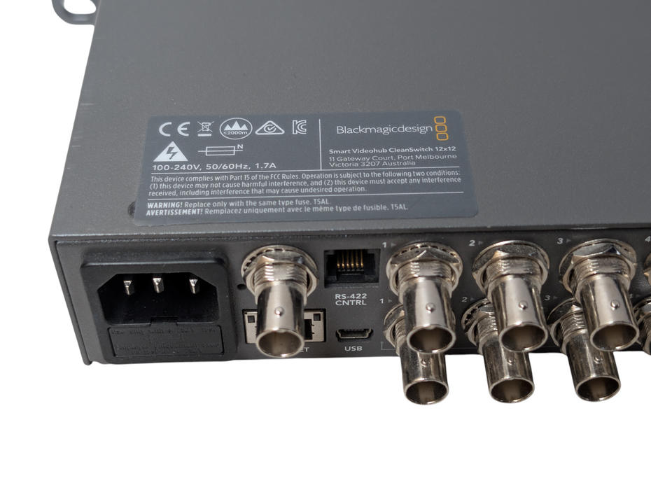 Blackmagic Design Smart Videohub CleanSwitch 12x12  -