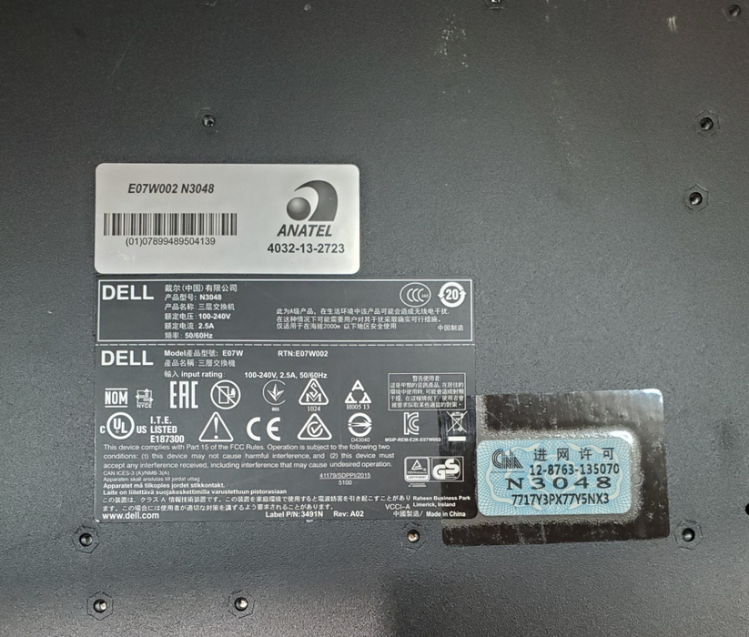 Dell Networking N3048 48-Port 1GbE 2-Port SFP+ Switch, 2x PSU