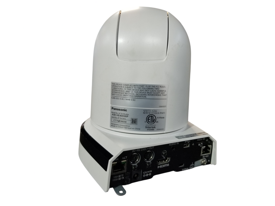 Panasonic AW-HE40HWP Surveillance Camera / PoE+ / HDMI Output