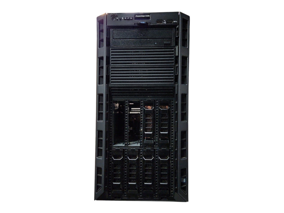 Dell PE T330 8x3.5", Xeon E3-1270 v5, 32GB DDR4, No HDD & RAID, 2x 495W PSU