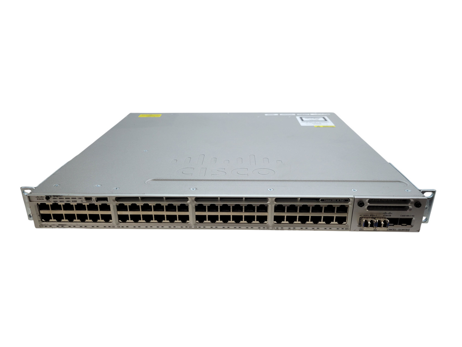 WS-C3850-48P-S V06 | 48-Port Gigabit PoE Switch w/ C3850-NM-4-10G 2xPSU %