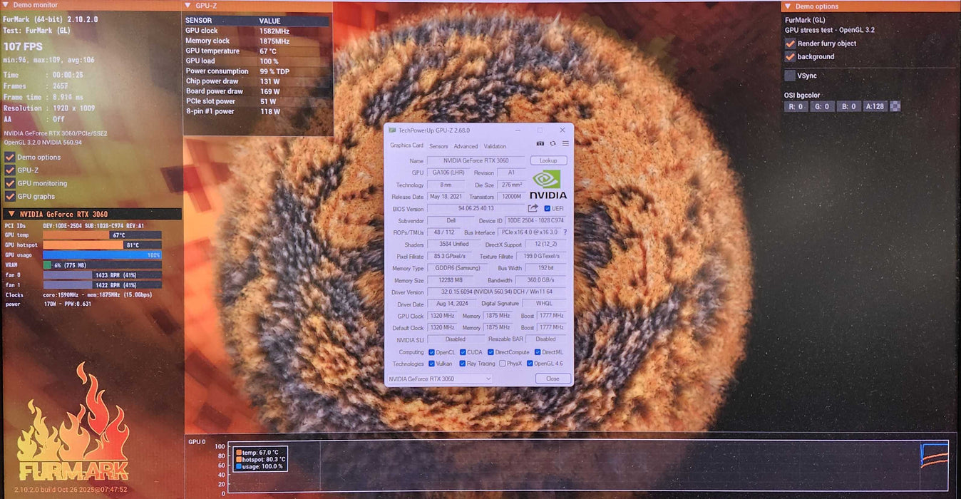 Dell NVIDIA GeForce RTX 3060 12GB GDDR6 Graphics Card