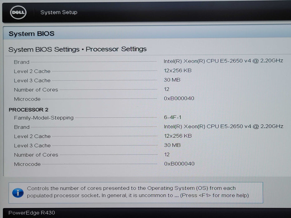 Dell PE R430 1U, 2x Xeon E5-2650v4, 32GB DDR4, H730 Mini, 2x 2TB SAS 2x PSU _