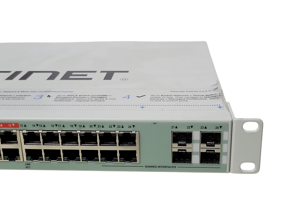 Fortinet FS-224D-POE FortiSwitch 24-Port Gigabit L2 PoE Ethernet Switch, SEE _