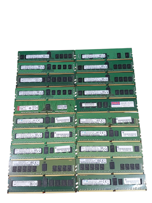 Lot of 20x, Assorted 8GB DDR4 Server RAM