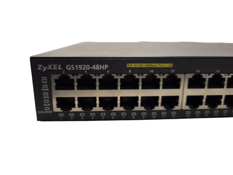 ZyXEL GS1920-48HP 48-Port PoE Gigabit Managed Ethernet Switch $