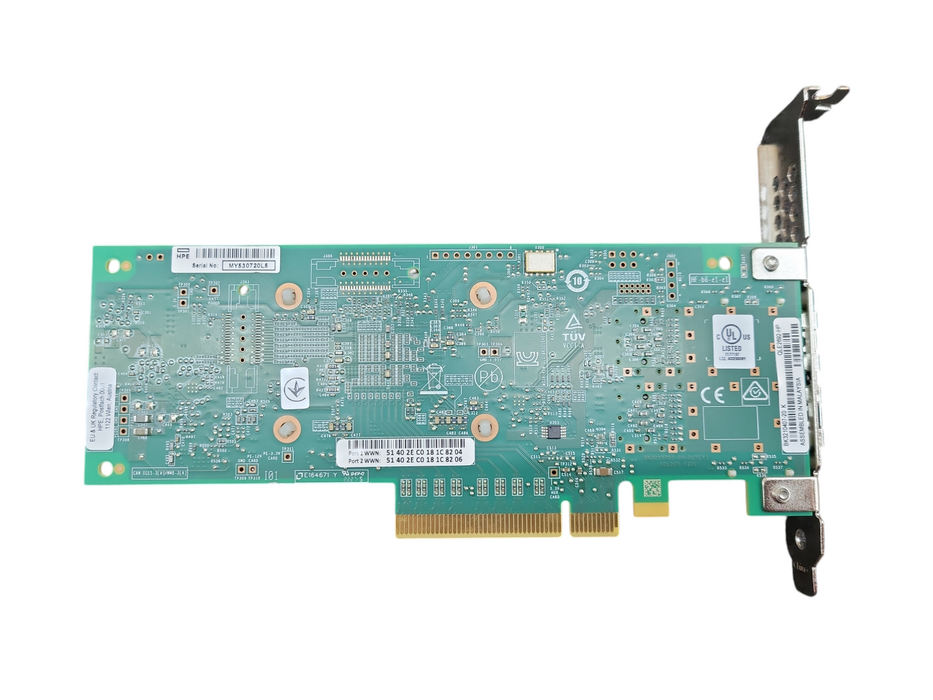 HPE QLogic 853011-001 QLE2692-HP 16Gb Dual Port Fibre Channel PCIe Card !