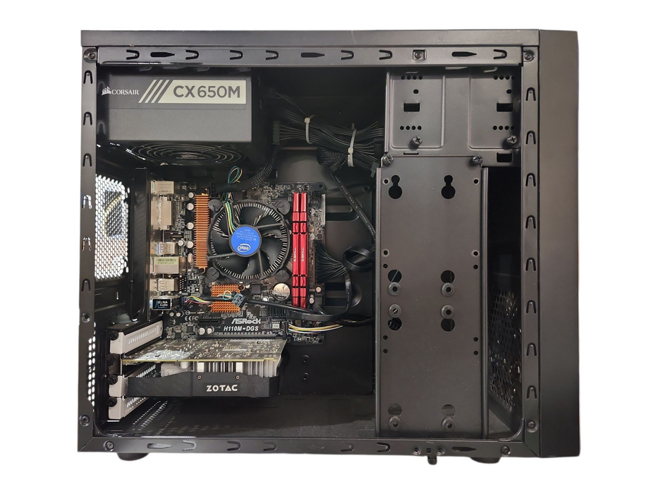 Custom PC, ASRock H110M-DGS i5-6500, 16GB DDR4, GTX1050Ti 4GB, No HDD