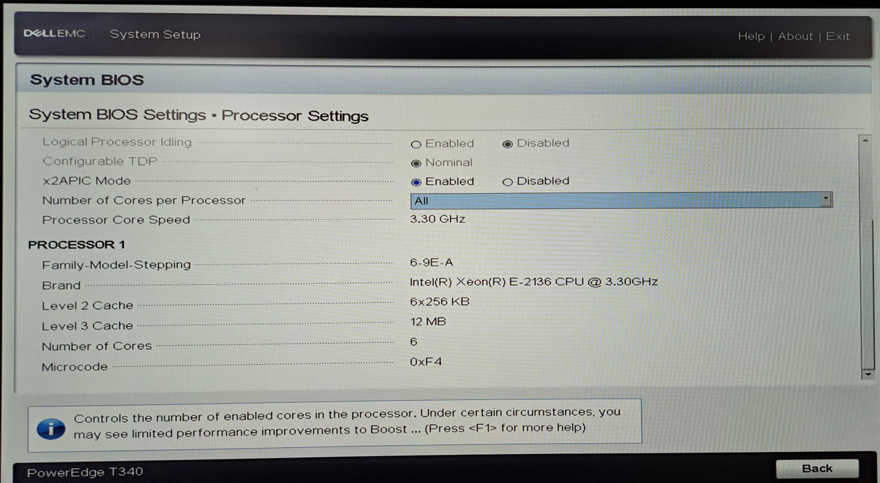 Dell PowerEdge T340 8x 3.5" | Xeon E-2136 @3.30GHz, 16GB DDR4, H730P