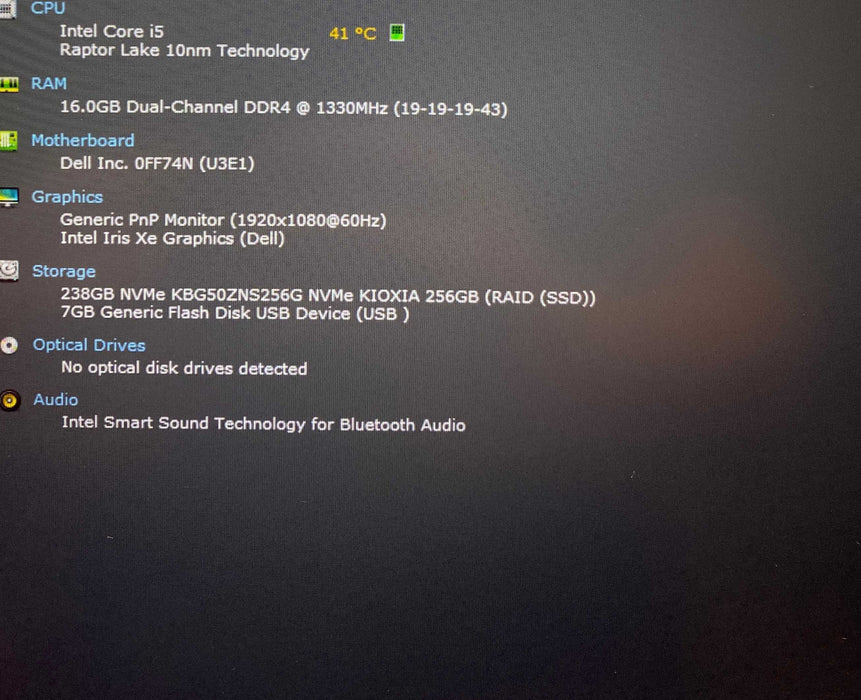 Dell Latitude 5440 Core i5-1345U@1.60GHz vPRO 16GB RAM 256GB SSD  Lap200
