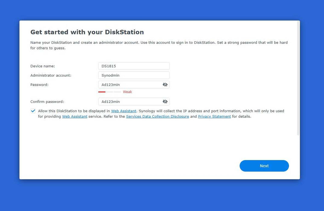 Synology DiskStation DS1815+ 8-Bay NAS Working With 4x6TB (24TB) HDDs _