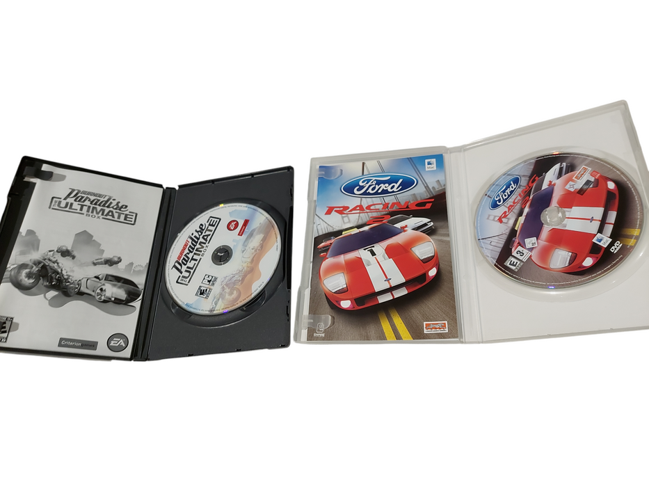 2 PC Games Burnout Paradise & Ford Racing 2 Mac DVD ROM / PC Games  =