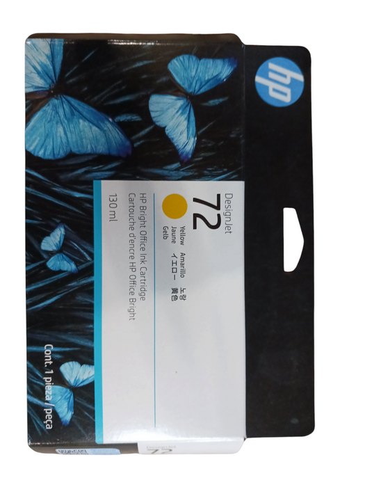 GENUINE HP 72 Yellow DesignJet Ink Cartridge 130-ml C9373A SEALED Box