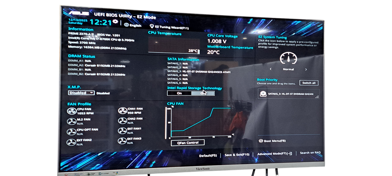 Custom PC i7-8700K|16GB DDR4|GTX 960 4GB|No HDD|Prime Z370-A II