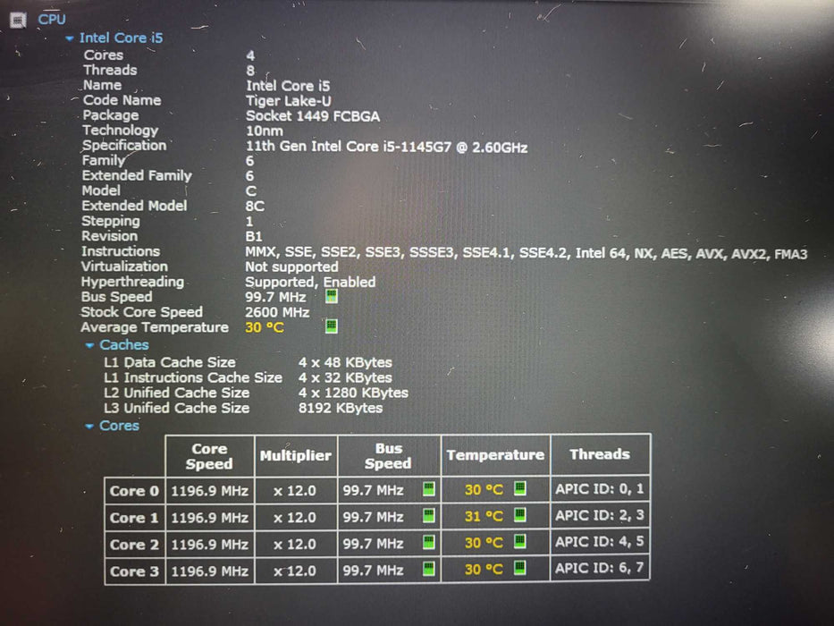 Dell Latitude 5420, i5-1145G7 2.60GHz, 16GB DDR4, 256GB NVMe READ $ Lap200