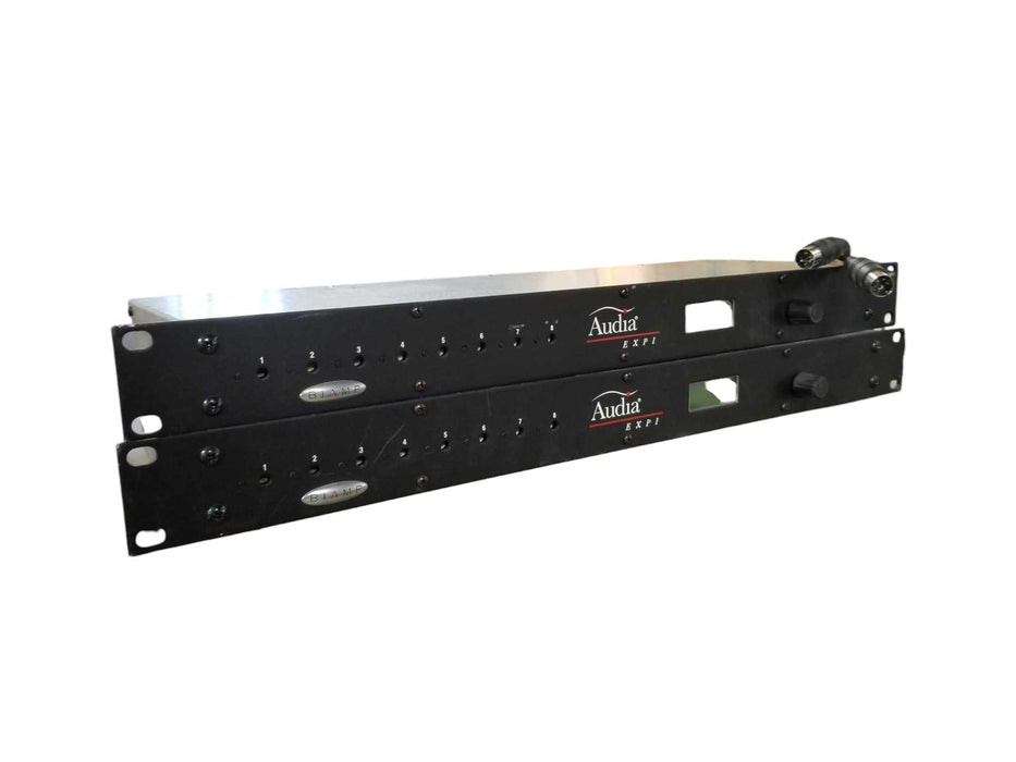 Lot 2x Biamp Audia EXPI 8 Input Expander W/ Rackmount Ears